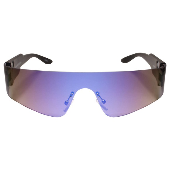 Futuristic Mirrored Sunglasses – Rimless Party Glasses For Halloween, Cosplay, & Tech-Themed Photos
